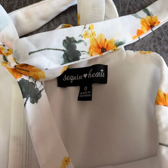 Sequin Hearts Floral Sleeveless Maxi Dress - Picture 3 of 7